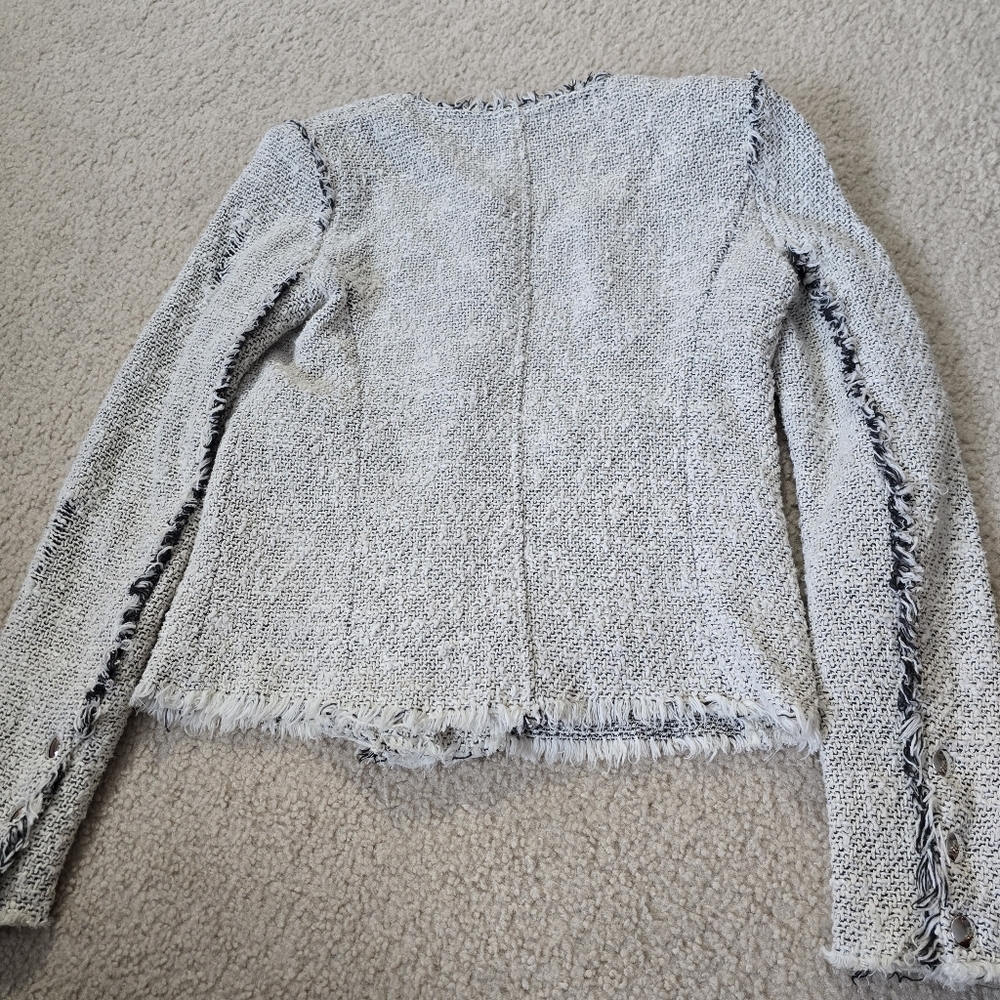 IRO Distressed "Agnette" Tweed Jacket Size EU 34 US XS SMALL - Picture 16 of 16